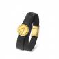 Preview: Leather bracelet with hoofprint nugget